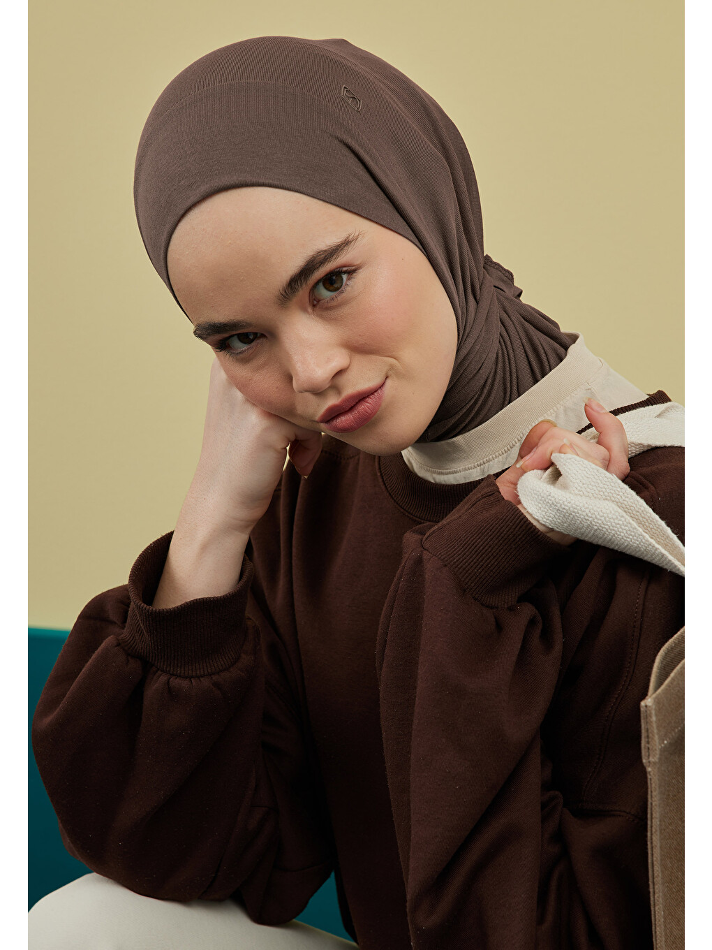 Kahverengi Athletic Hijab Acı Kahve-1