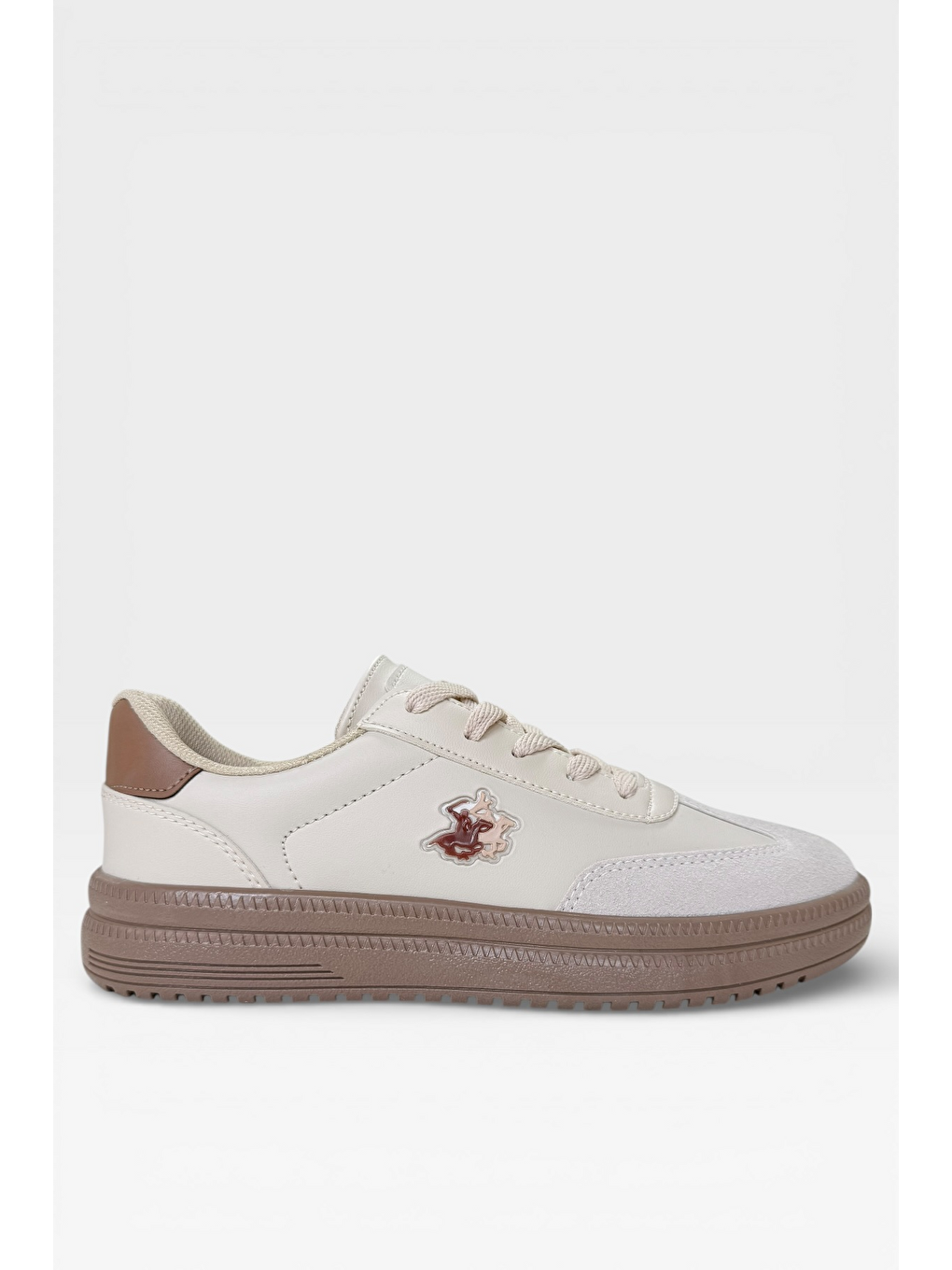 Unisex Rahat Hafif Termo Taban Kadın Sneaker Ayakkabı Bej