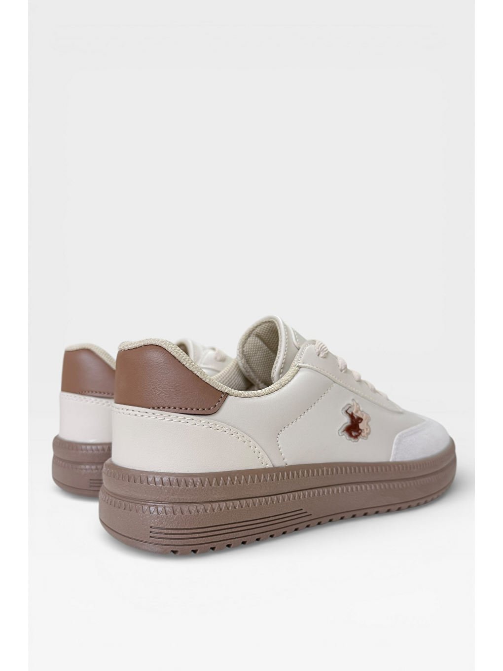 Unisex Rahat Hafif Termo Taban Kadın Sneaker Ayakkabı Bej-5