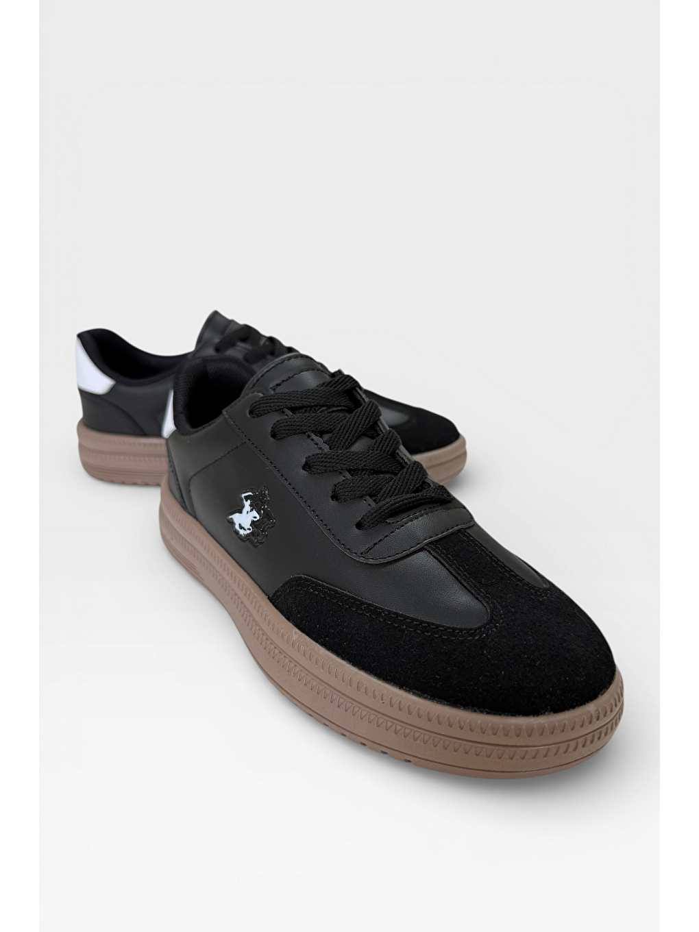 Unisex Rahat Hafif Termo Taban Kadın Sneaker Ayakkabı Siyah - Beyaz-1