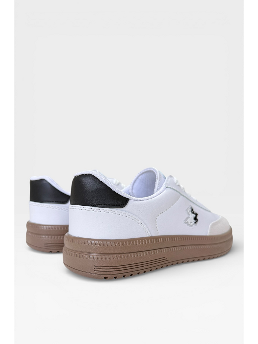 Unisex Rahat Hafif Termo Taban Kadın Sneaker Ayakkabı Beyaz Siyah-6