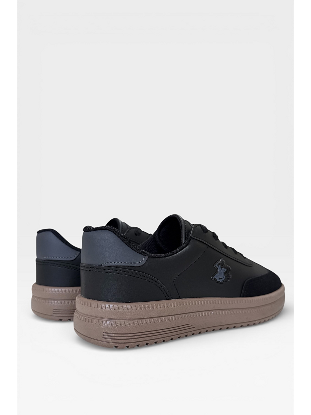 Unisex Rahat Hafif Termo Taban Kadın Sneaker Ayakkabı Siyah-5