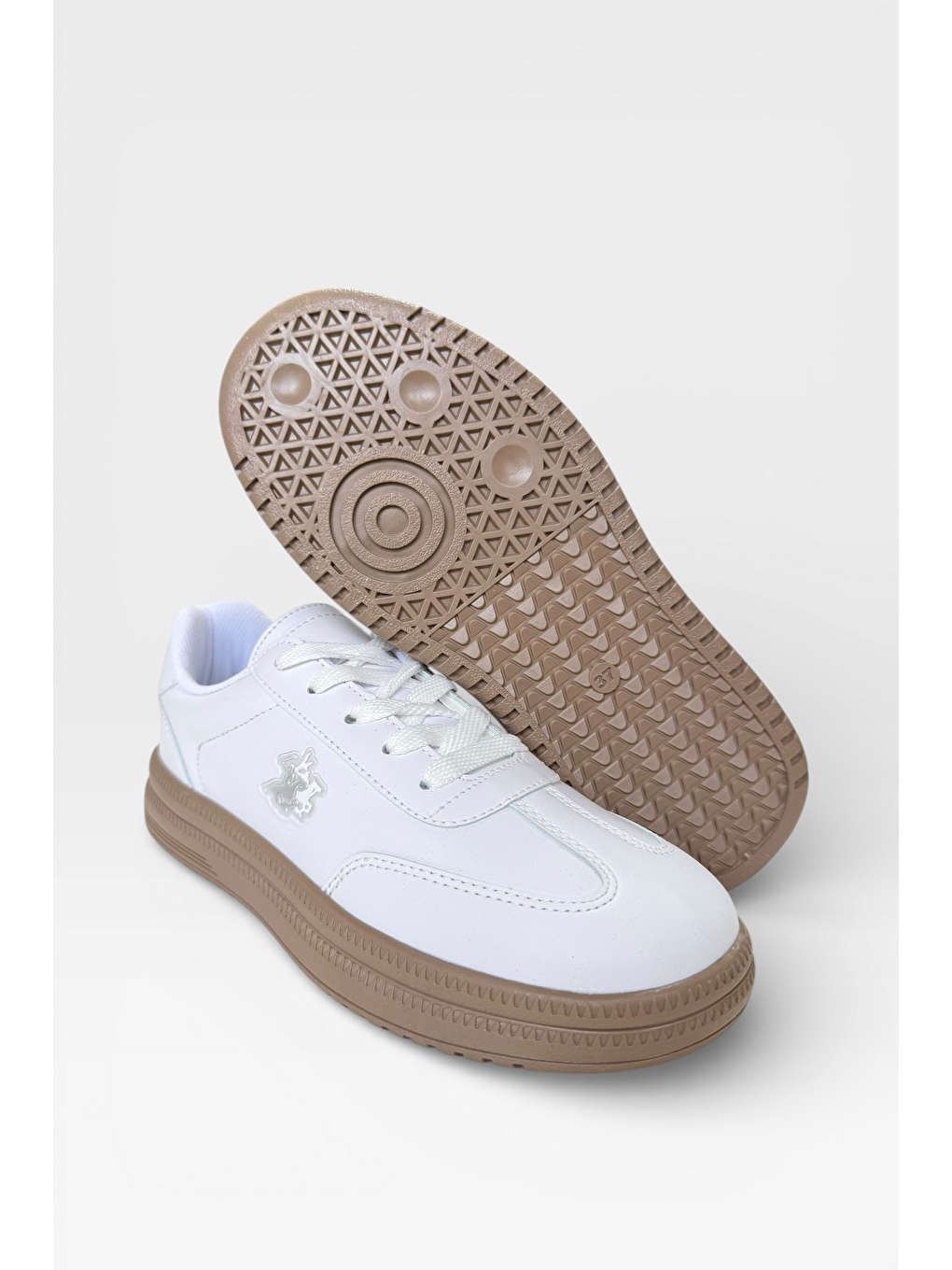 Unisex Rahat Hafif Termo Taban Kadın Sneaker Ayakkabı Beyaz-3