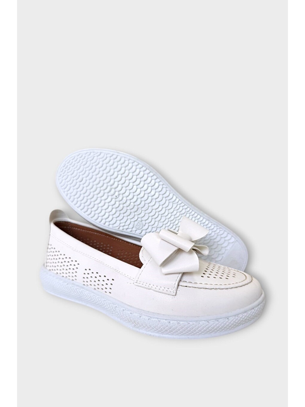 Kadın Ortopedik Yumuşak Comfort Casual Ayakkabı Beyaz-4