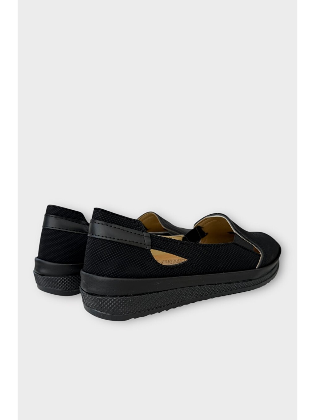 Kadın Günlük Hafif Mevsimlik Rahat Ortopedik Casual Ayakkabı Siyah - Krem-7