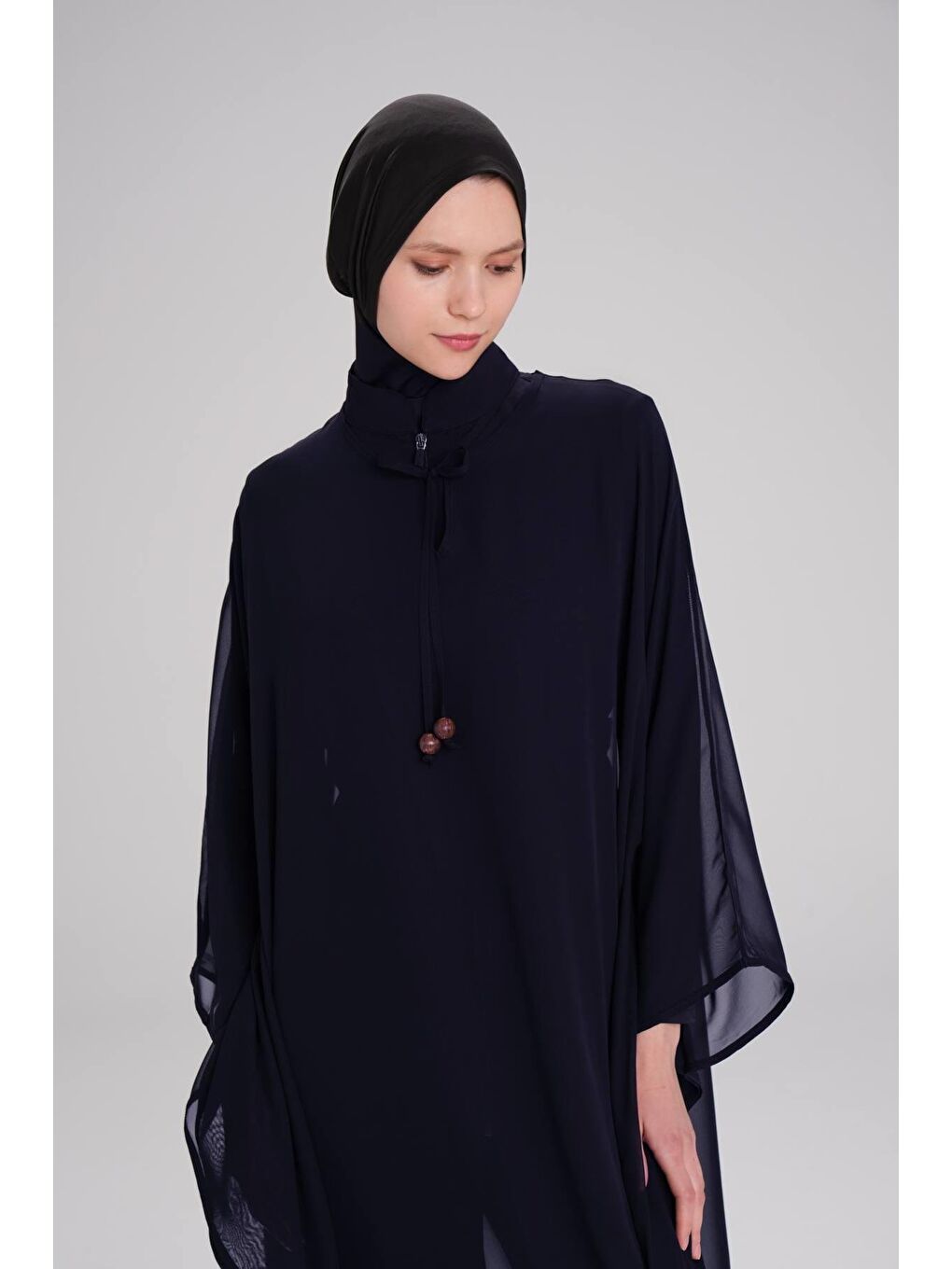 Lacivert Uzun Pareo 4093-2