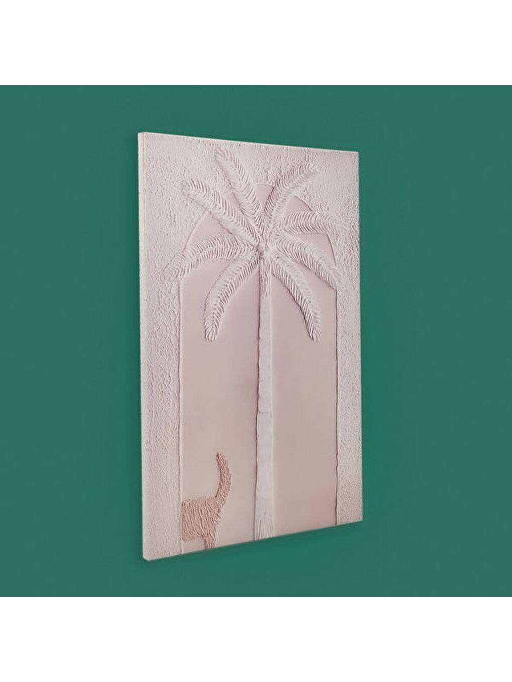Ekru Deco Palm Breeze Kanvas Tablo - Krem - 90x60 cm-6