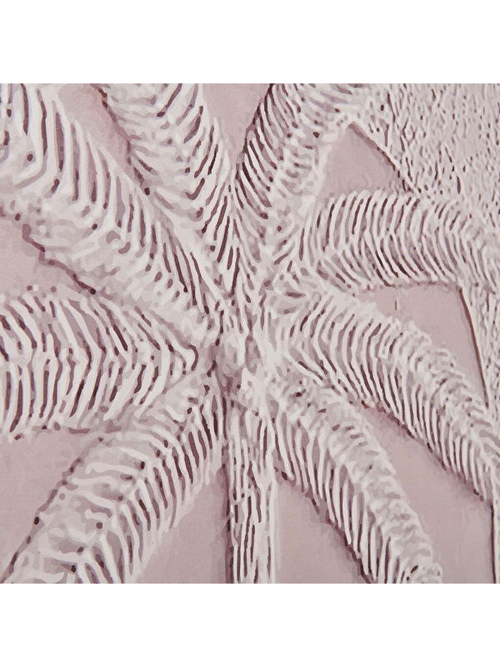 Ekru Deco Palm Breeze Kanvas Tablo - Krem - 90x60 cm-9