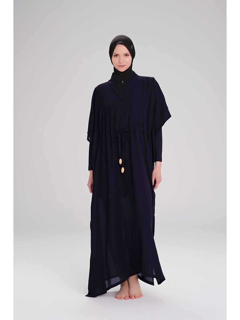 Lacivert Uzun Pareo 4049