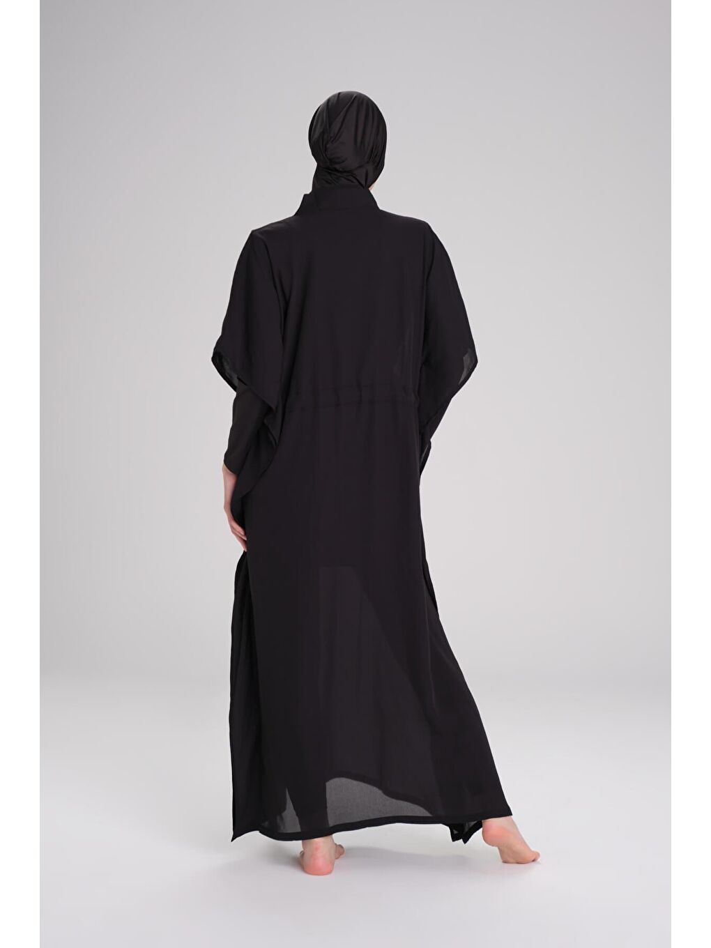 Siyah Uzun Pareo 4049-5