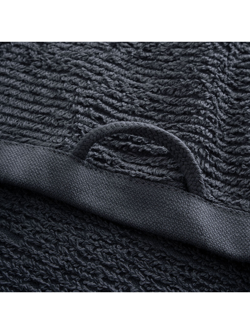 Tria Banyo Havlusu %100 Pamuk Jakarlı Lacivert 80x150 Cm-4