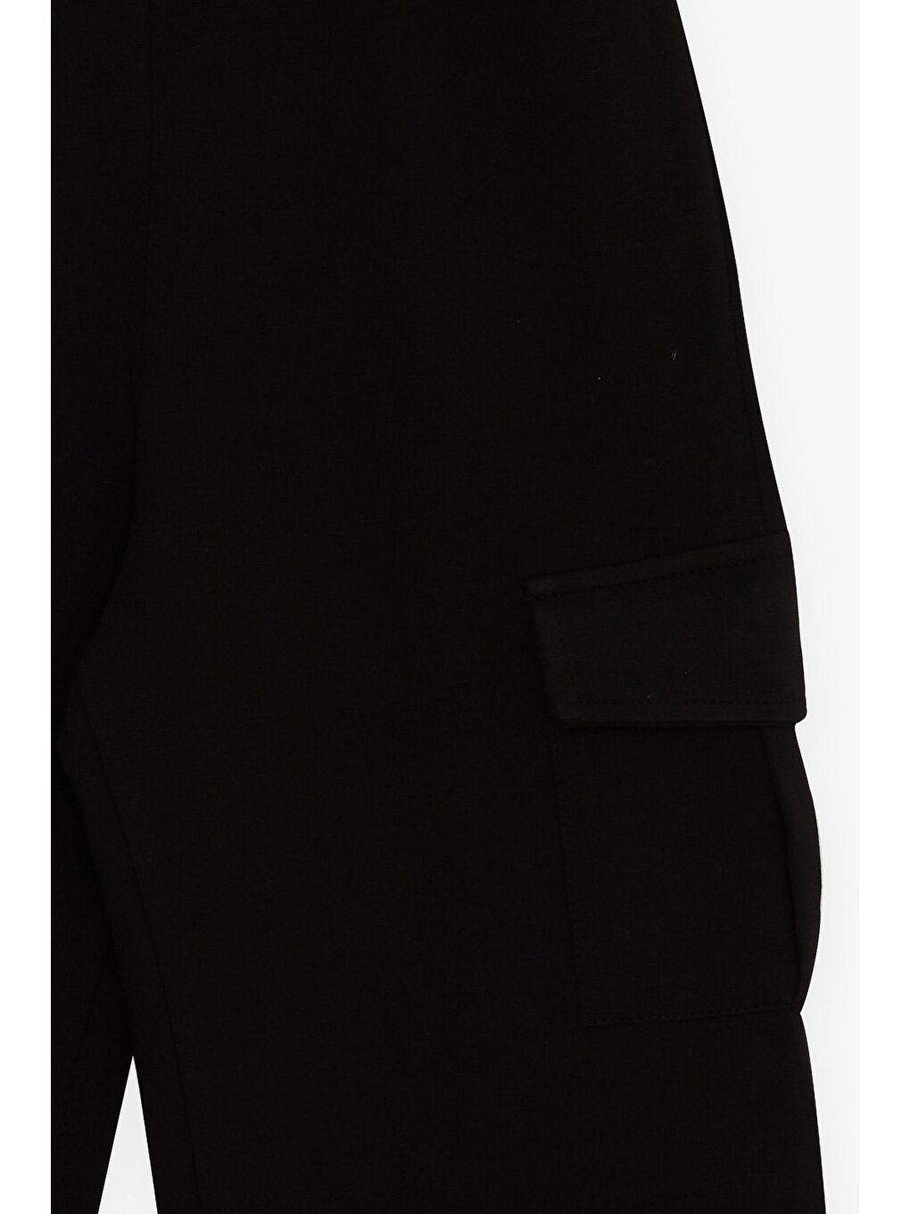 Kız Çocuk Eşofman Altı Kargo Cepli Siyah (9 Yaş)-2