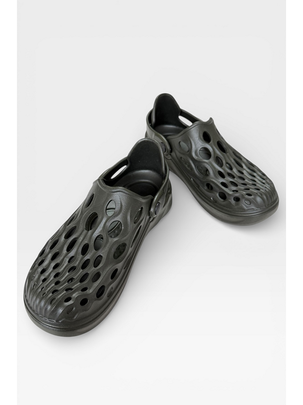 Unisex Günlük Rahat Yazlık Havuz Plaj Spor Ayakkabı Sandalet Haki-2