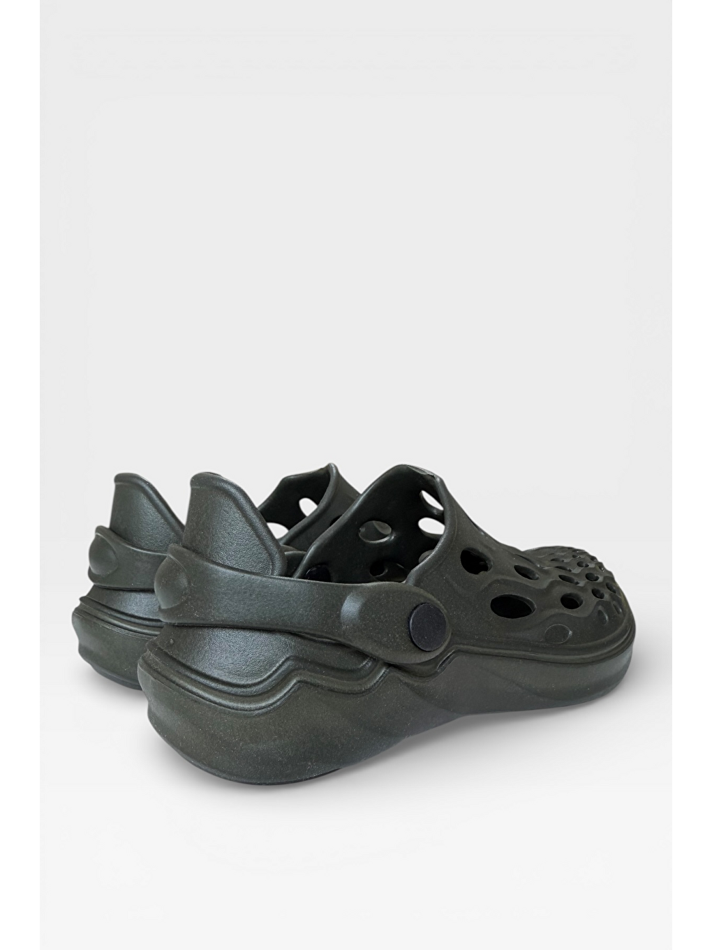 Unisex Günlük Rahat Yazlık Havuz Plaj Spor Ayakkabı Sandalet Haki-3
