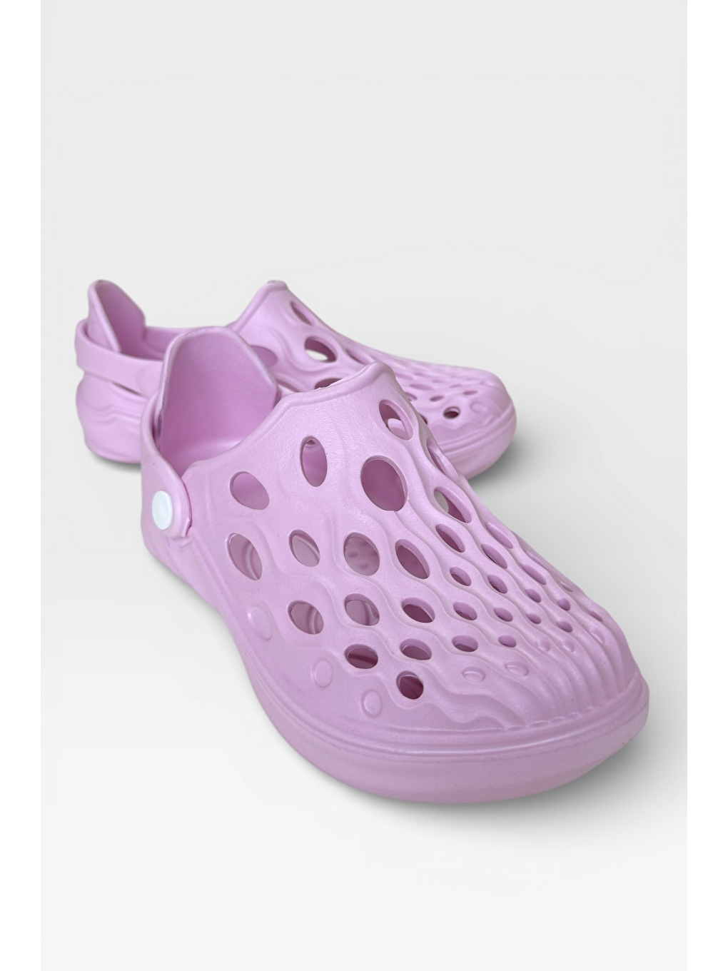 Unisex Günlük Rahat Yazlık Havuz Plaj Spor Ayakkabı Sandalet Lila-3