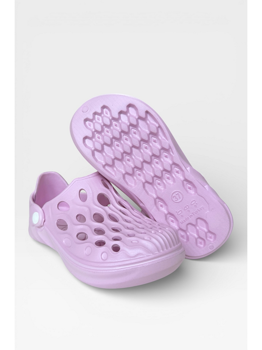 Unisex Günlük Rahat Yazlık Havuz Plaj Spor Ayakkabı Sandalet Lila-9