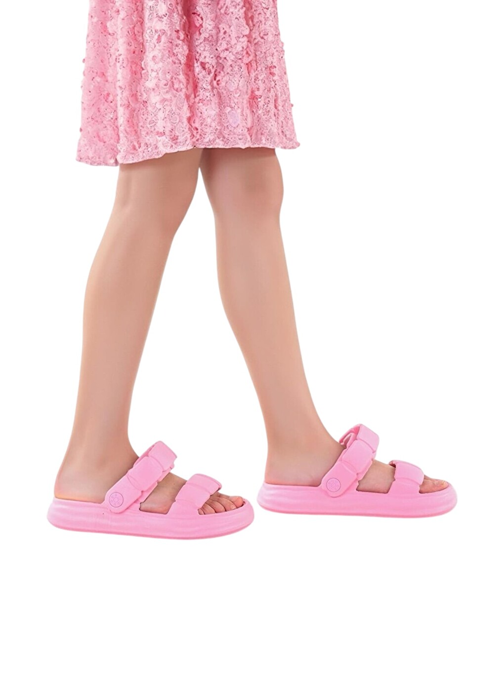 Plaj Havuz Hafif Rahat Kadın Sandalet Pembe-2