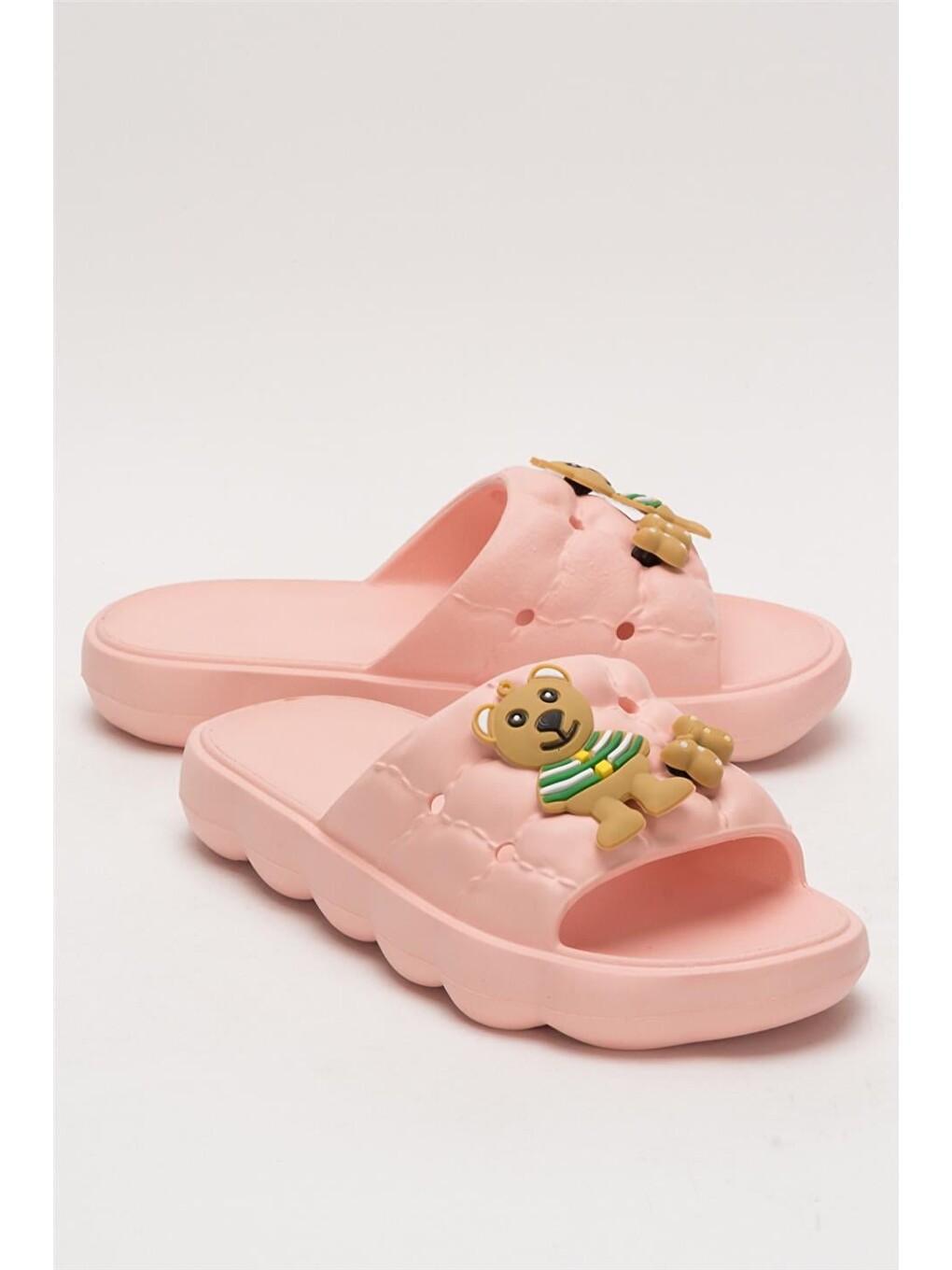Pembe Rahat Taban Comfort Kadın Terlik Pudra-1