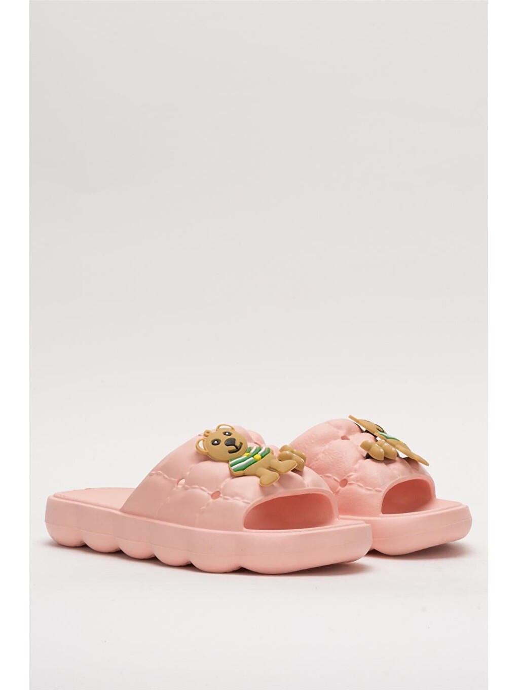 Pembe Rahat Taban Comfort Kadın Terlik Pudra-2