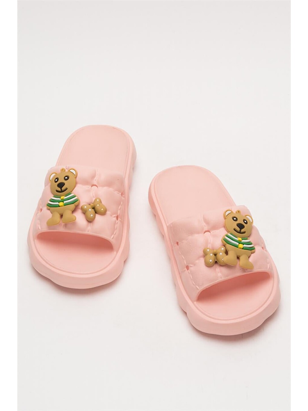 Pembe Rahat Taban Comfort Kadın Terlik Pudra-5