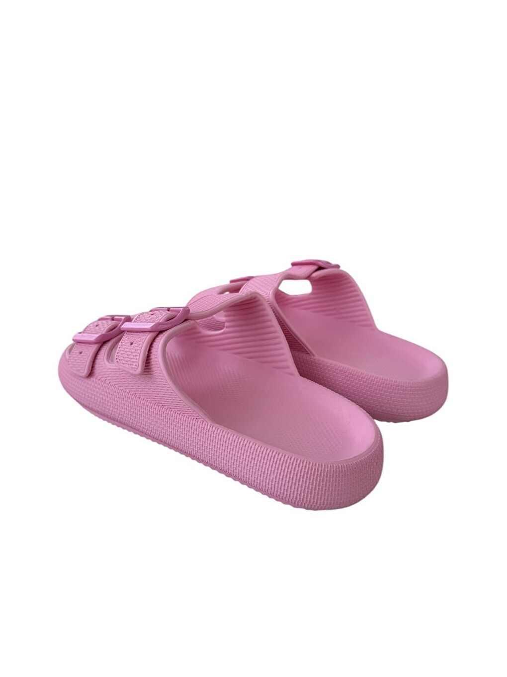 Unisex Çift Tokalı Medikal Hafif Eva Terlik Pembe-6