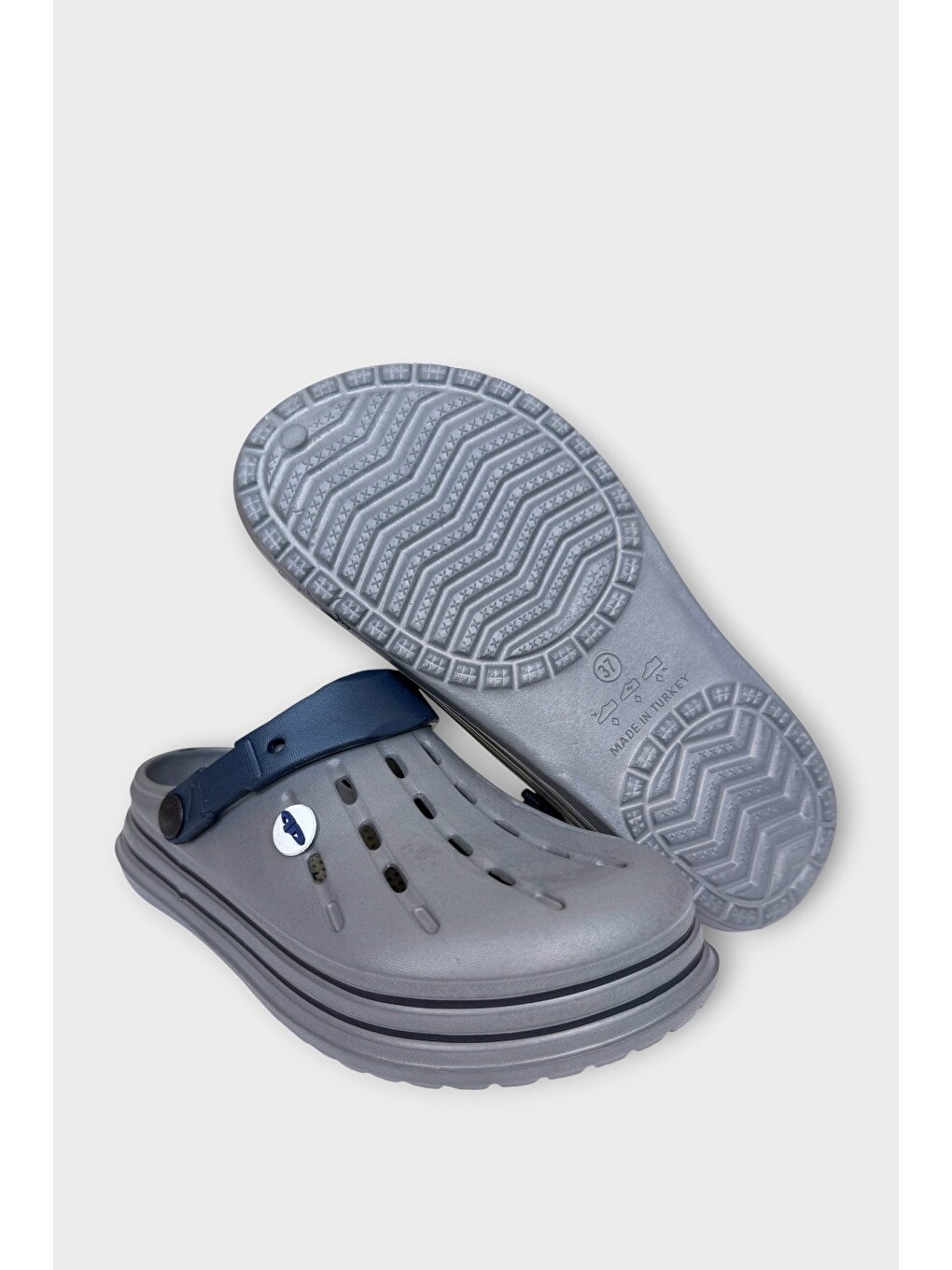 Gri Comfort Medikal Hemşire Sabo Unisex Terlik Füme-8