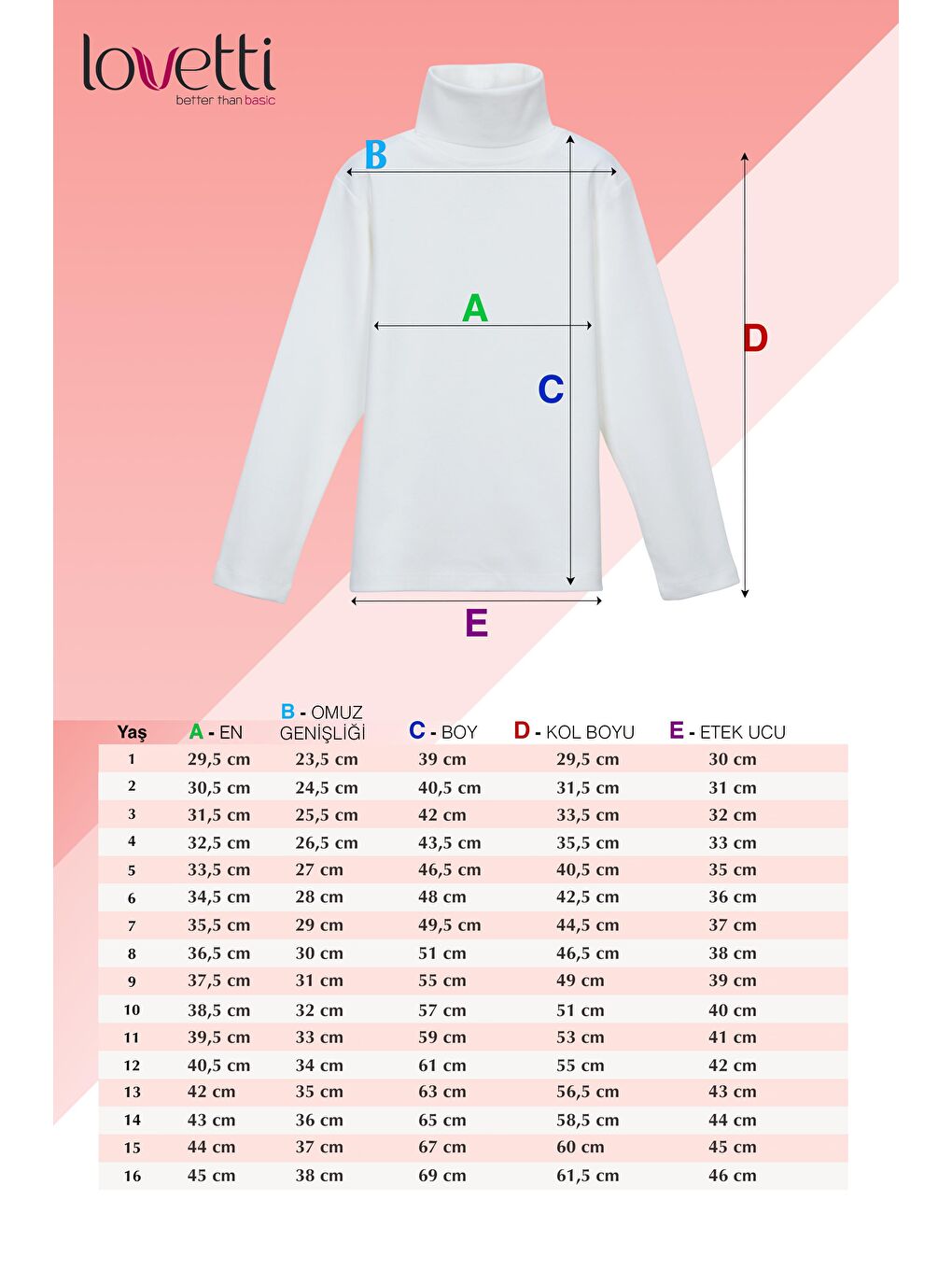 Lovetti İndigo Basic Kışlık Tam Balıkçı Yaka Uzun Kollu Kız Çocuk Tişört - 1