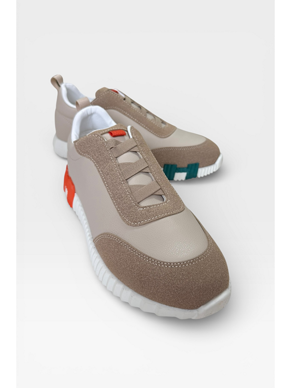 Erkek Günlük Sneaker Ayakkabı Bej-1