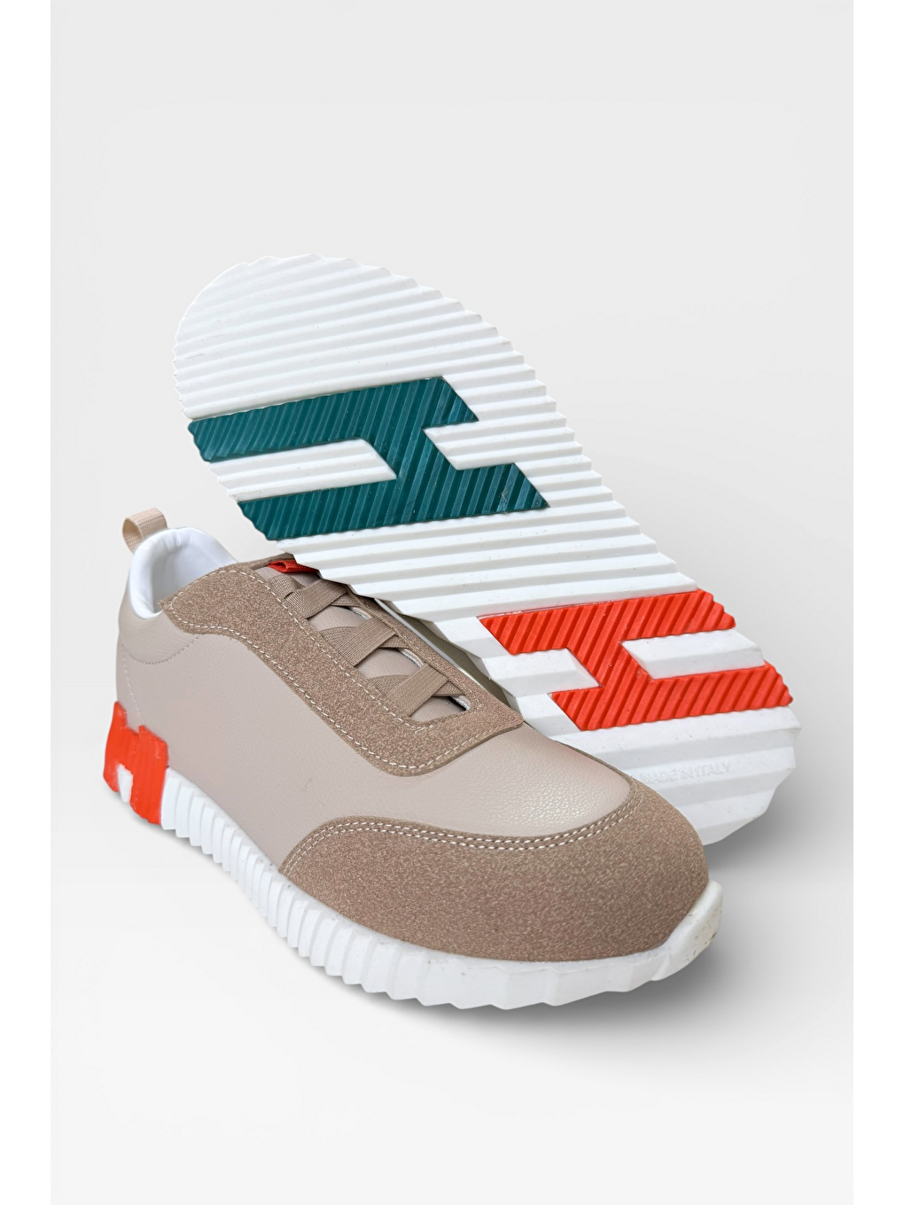 Erkek Günlük Sneaker Ayakkabı Bej-4
