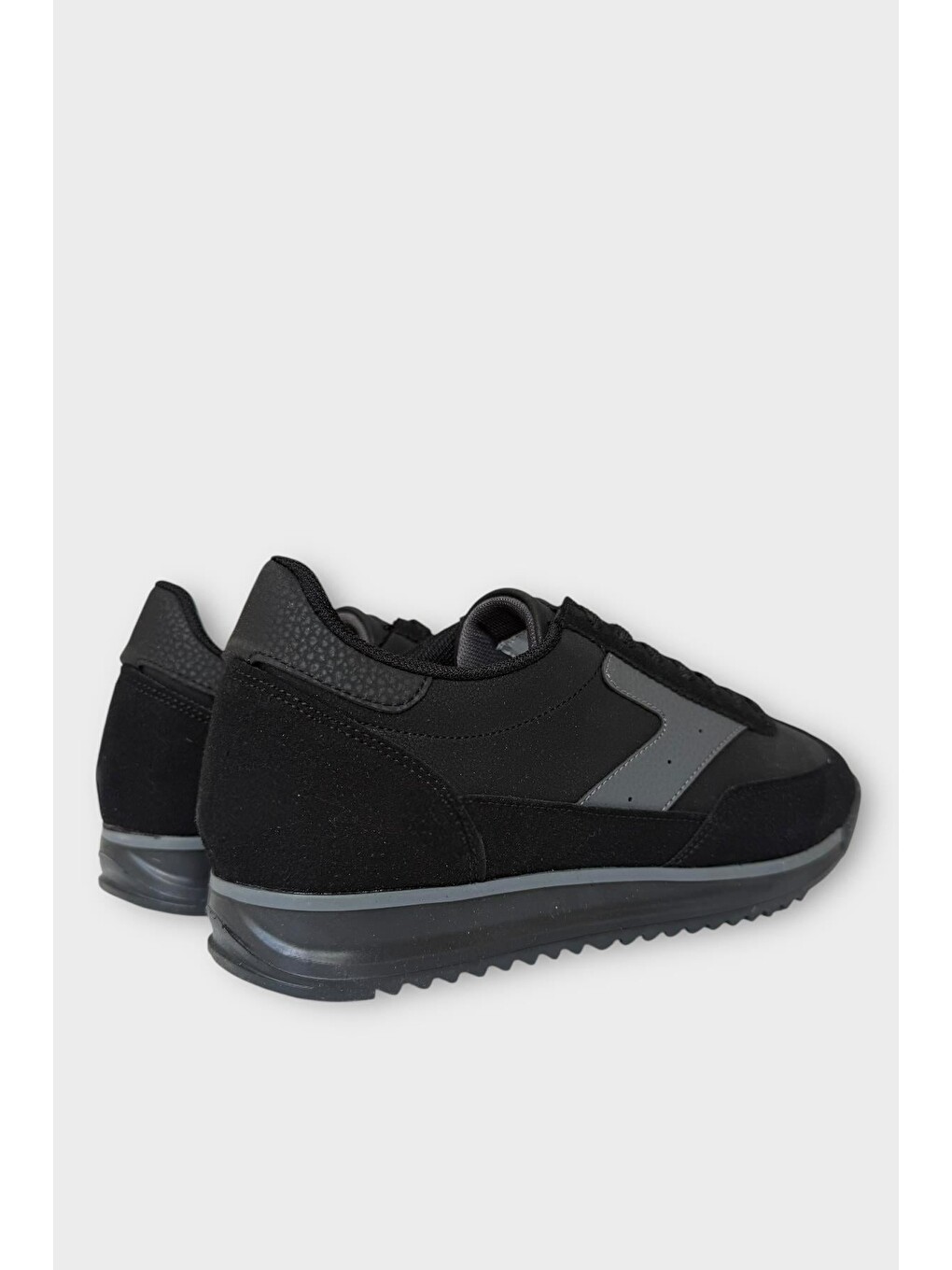 Erkek Günlük Hafif Rahat Taban Sneaker Ayakkabı Siyah-6