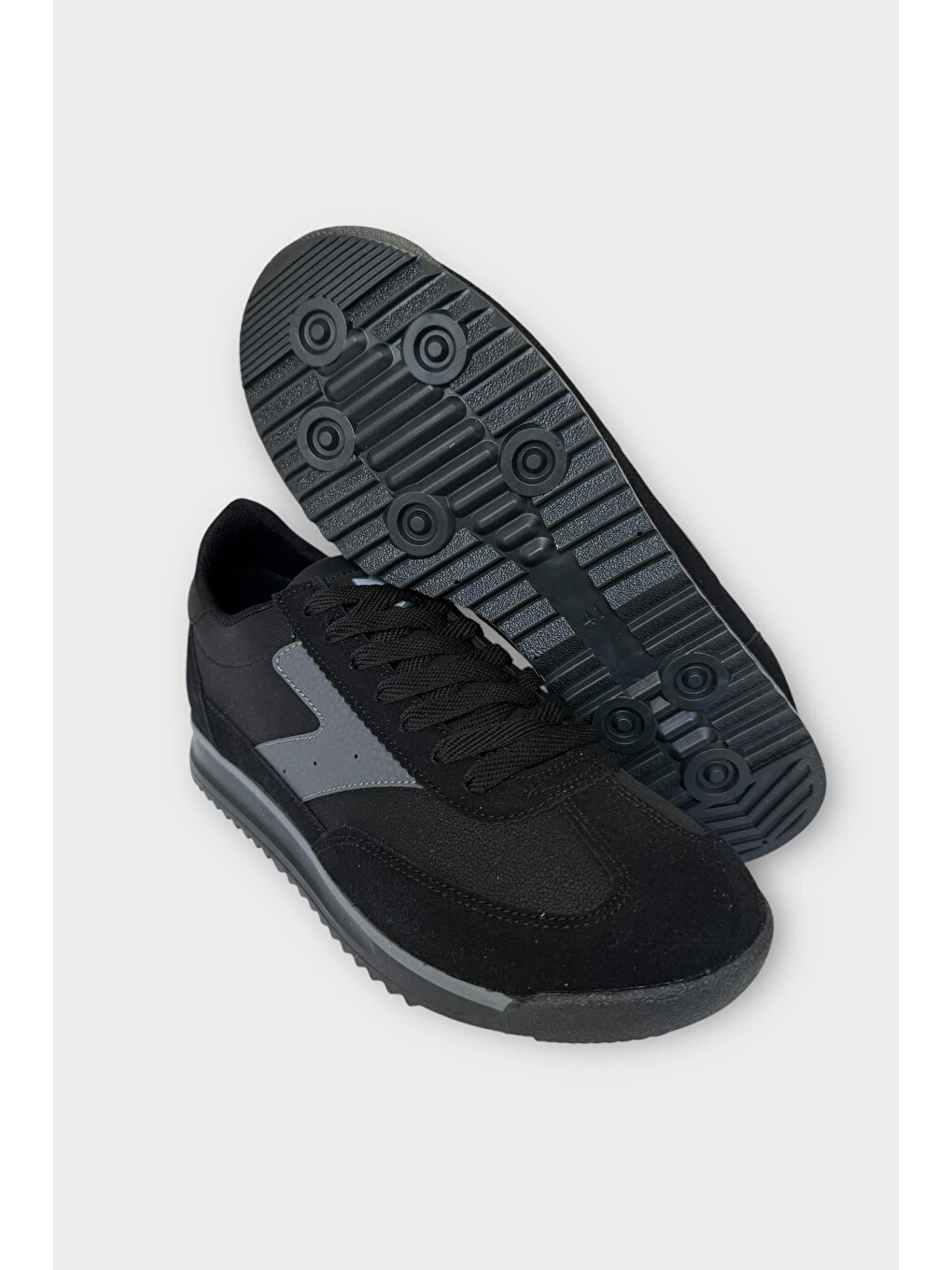 Erkek Günlük Hafif Rahat Taban Sneaker Ayakkabı Siyah-8