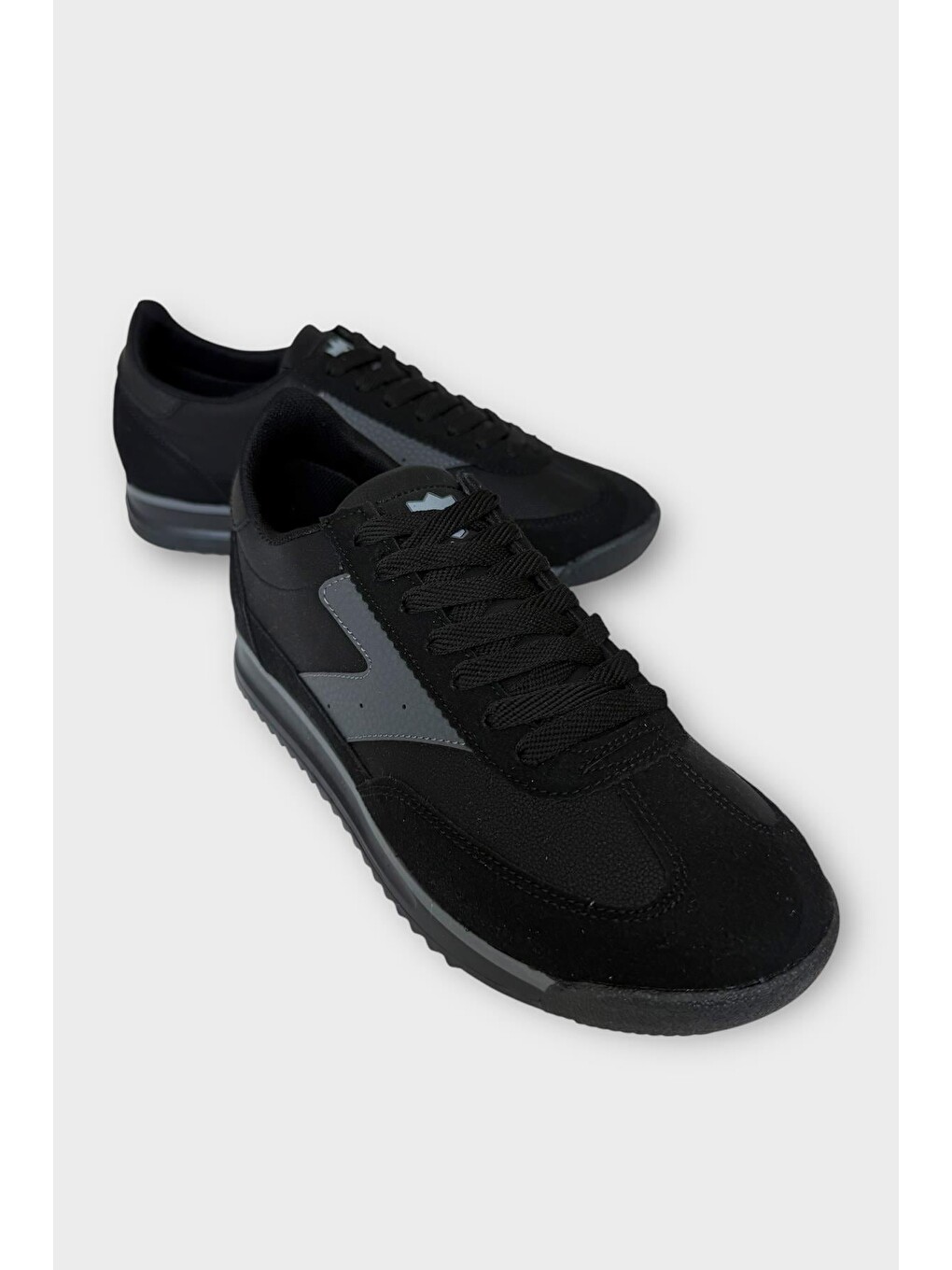Erkek Günlük Hafif Rahat Taban Sneaker Ayakkabı Siyah-3