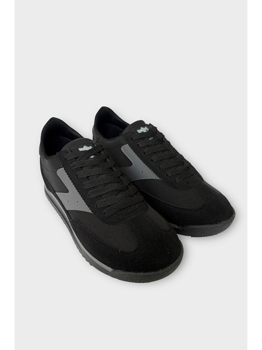 Erkek Günlük Hafif Rahat Taban Sneaker Ayakkabı Siyah-5