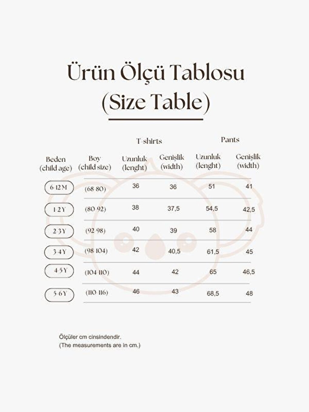 Bej Domates Baskılı T-shirt Müslin Pantolon Takım-3