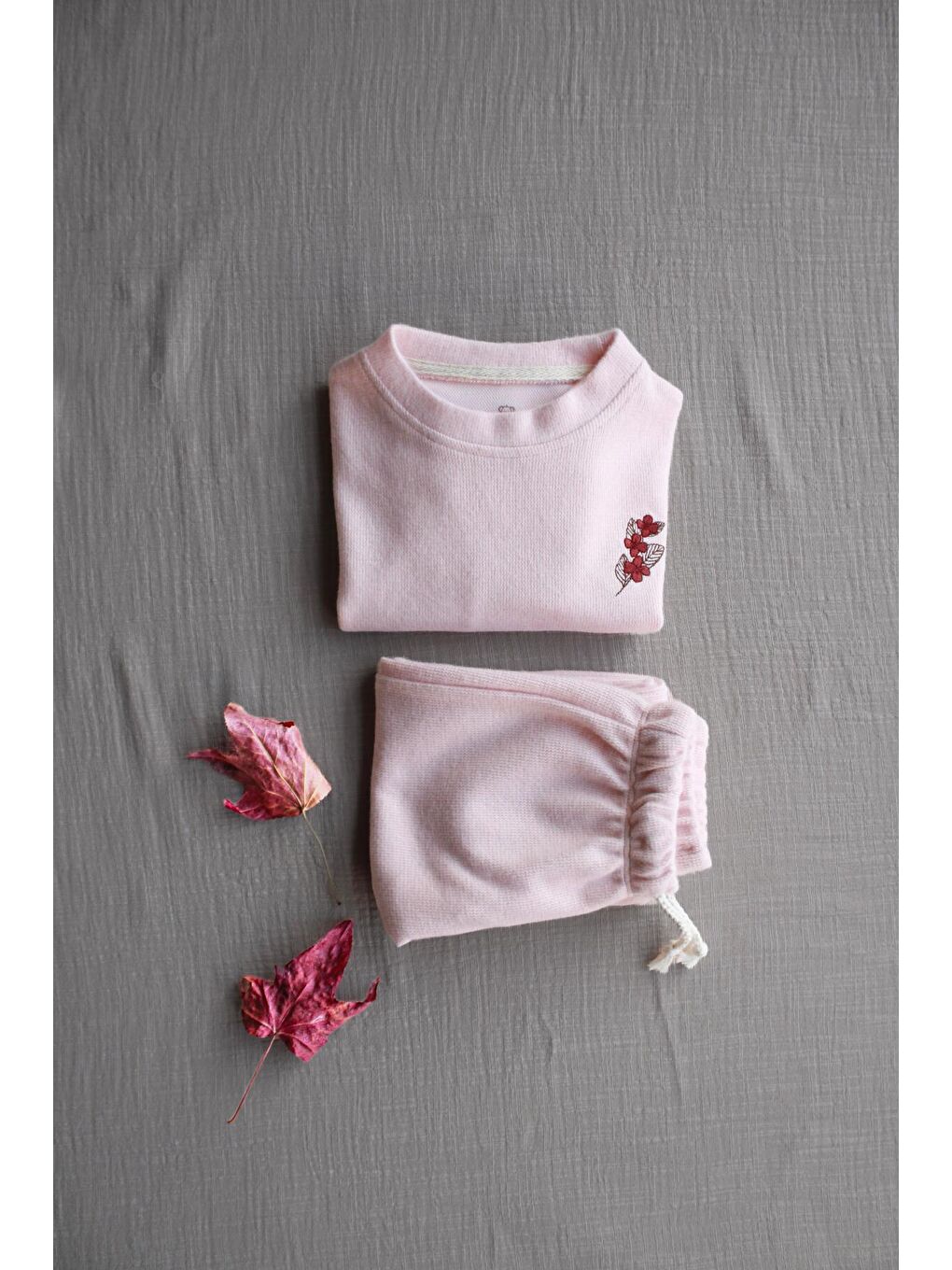 Pembe Pudra Pastel Soft Touch Alt Üst Takım-2