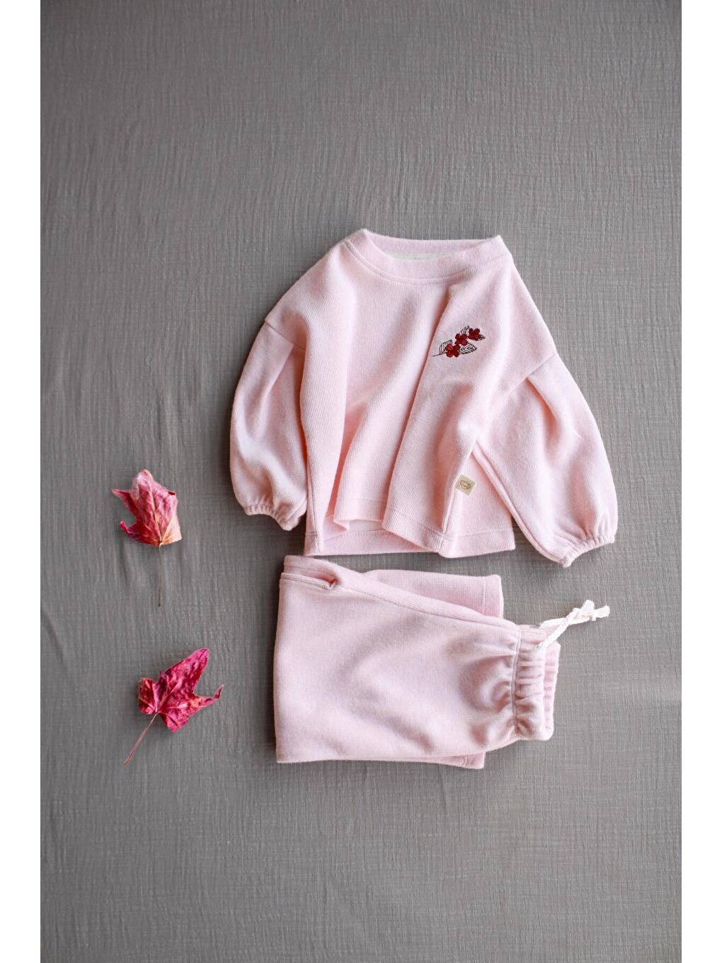 Pembe Pudra Pastel Soft Touch Alt Üst Takım-7