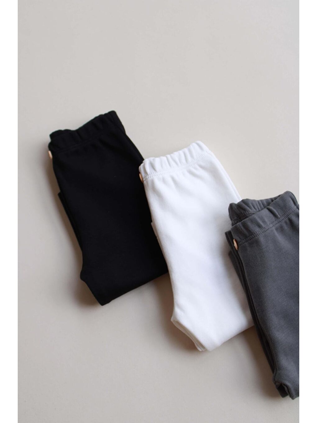 Siyah 3lü Penye Bebek Tayt Model 7-7