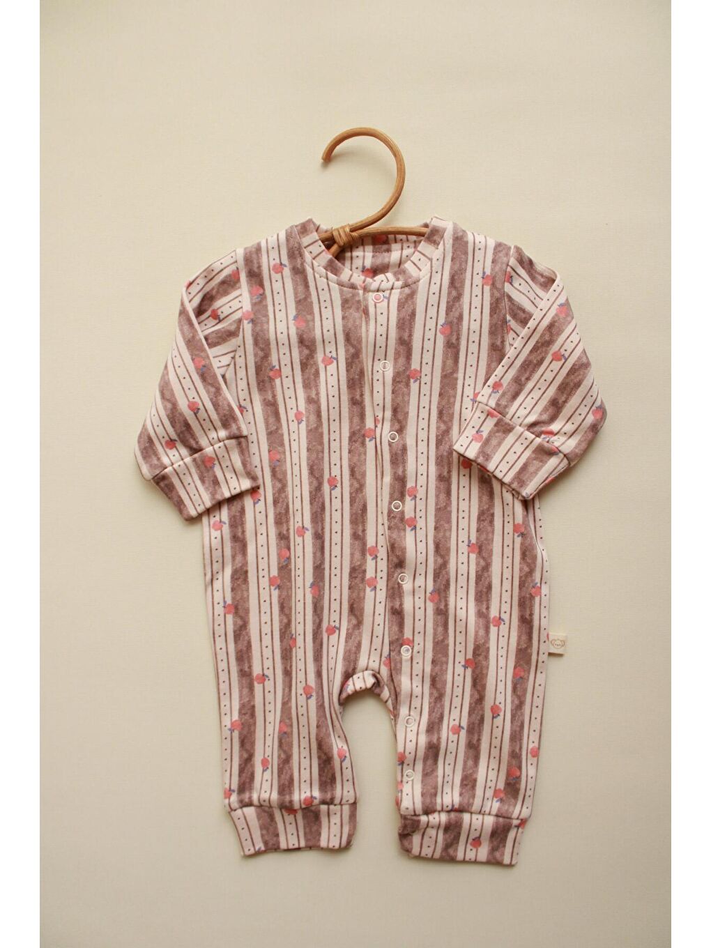 Bej Apple Baby Jumpsuit Serisi Tulum-1