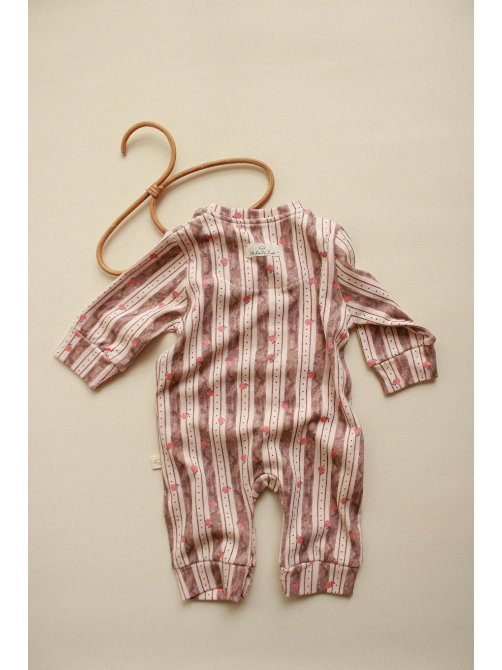 Bej Apple Baby Jumpsuit Serisi Tulum-2