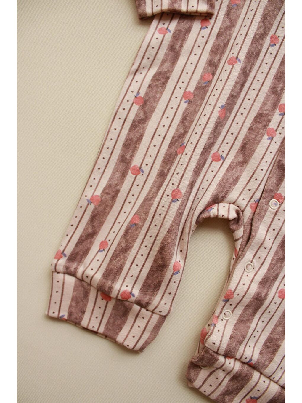 Bej Apple Baby Jumpsuit Serisi Tulum-5