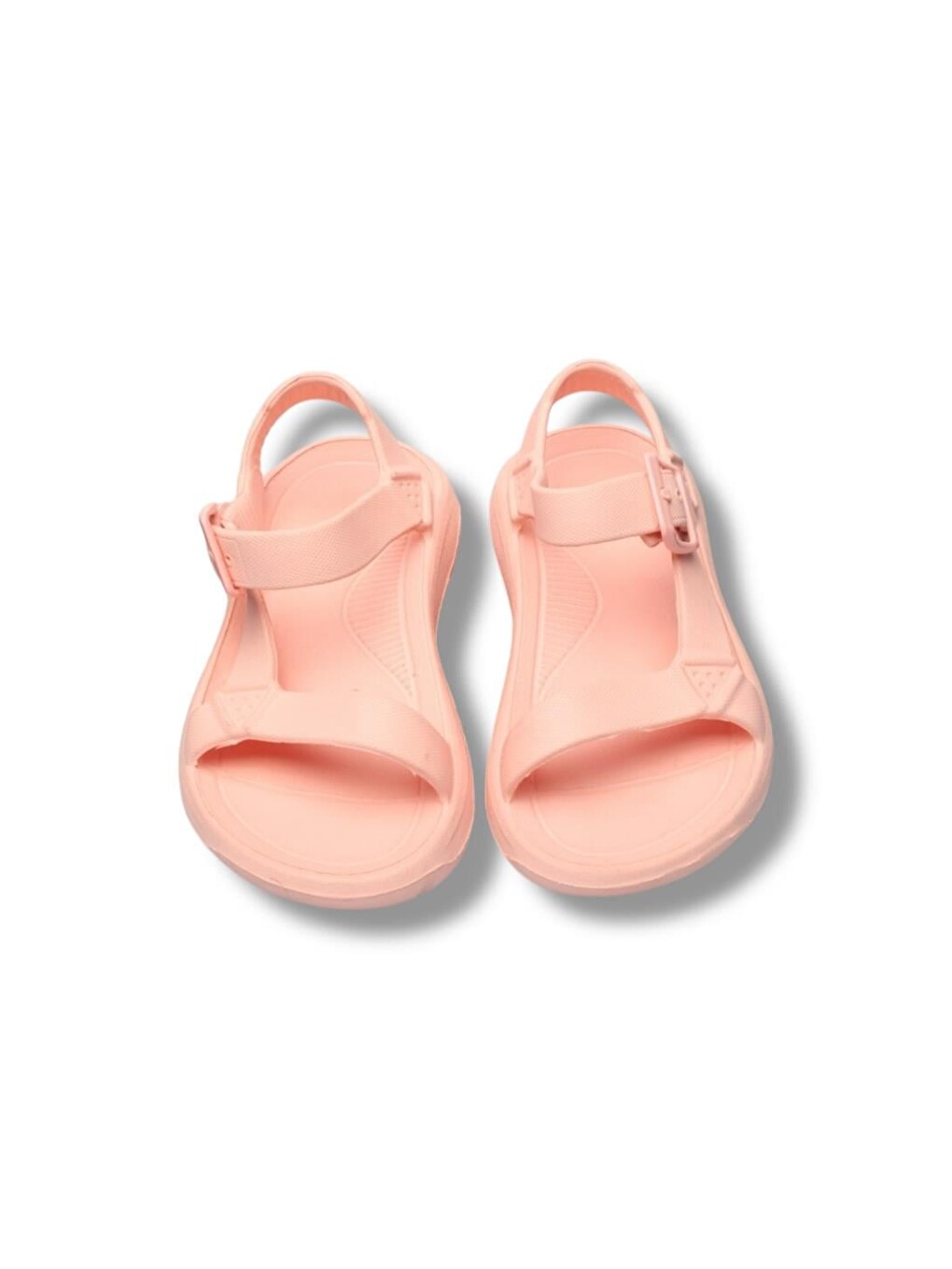 Pembe Kolay Giyilebilir Rahat Eva Çocuk Sandalet Pudra-7