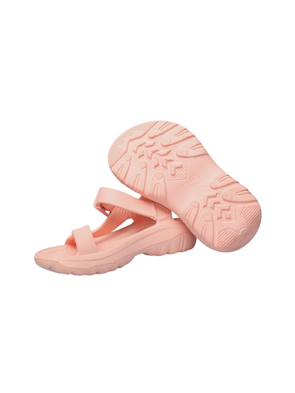 Pembe Kolay Giyilebilir Rahat Eva Çocuk Sandalet Pudra-9
