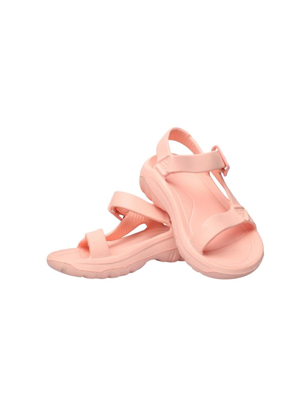Pembe Kolay Giyilebilir Rahat Eva Çocuk Sandalet Pudra-4