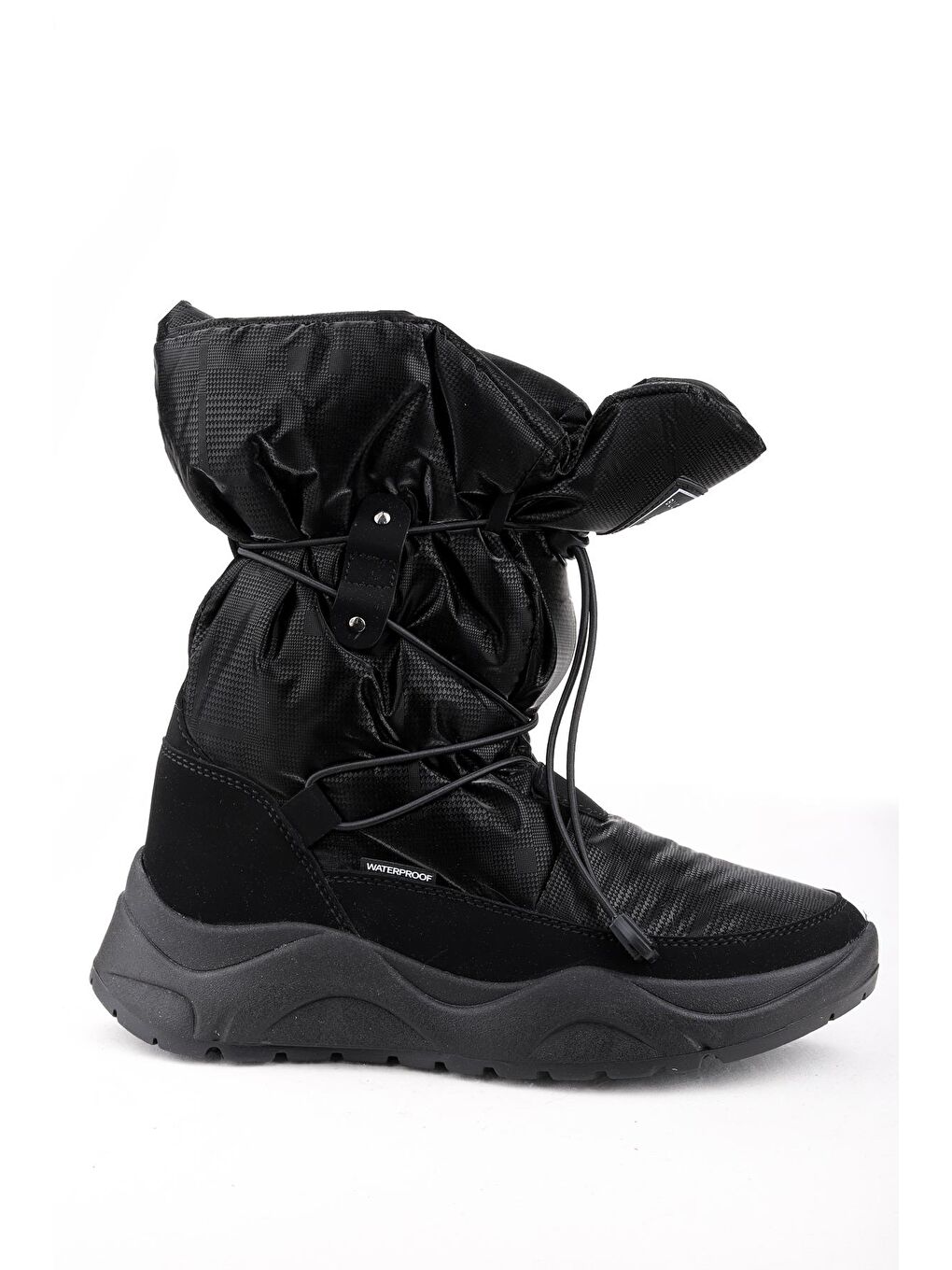 Siyah Kylie Su Geçirmez Kadın Kar Botu Ayakkabı 1117-4
