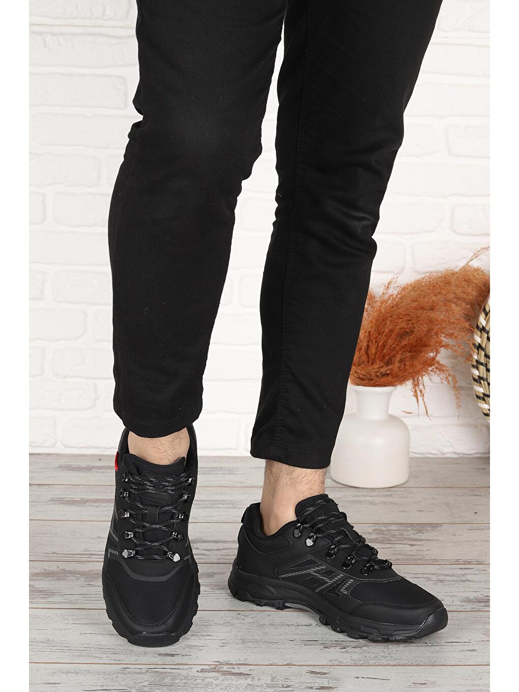 Siyah 2010 Su İtici  Erkek Bot Ayakkabı-1