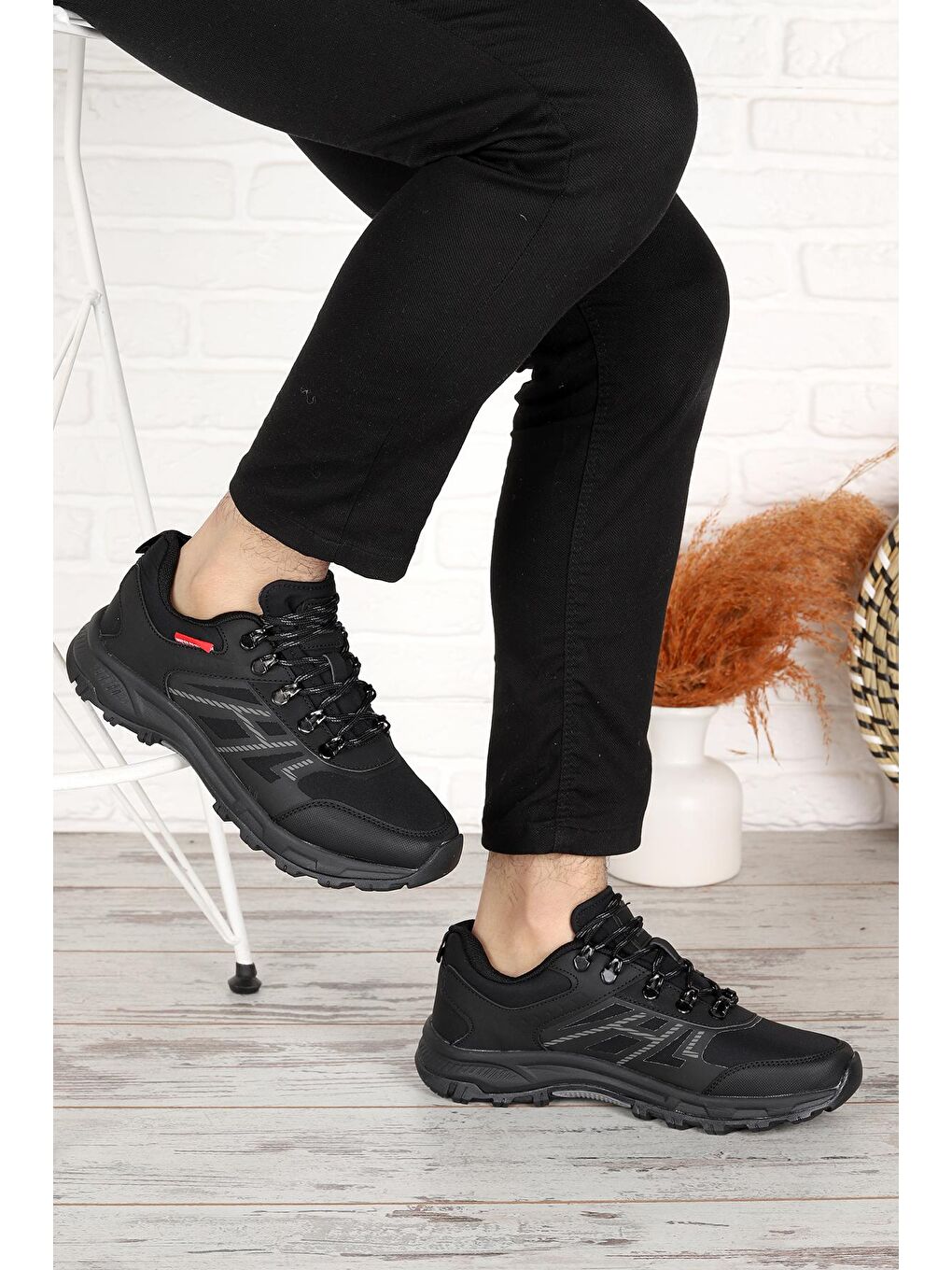 Siyah 2010 Su İtici  Erkek Bot Ayakkabı-2