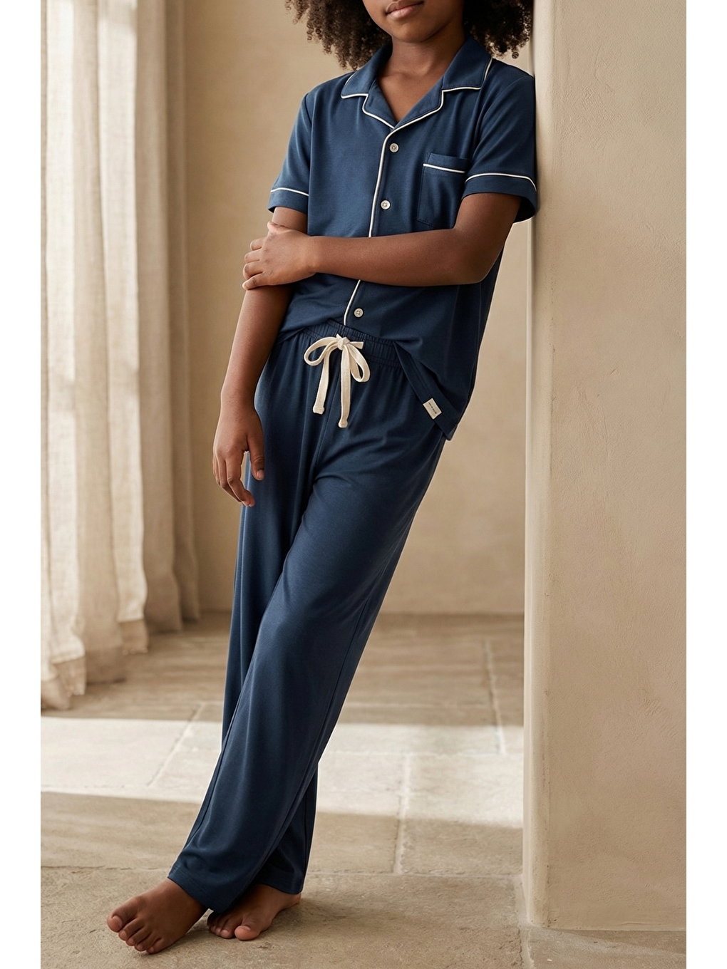Lacivert Erkek Çocuk Silver Pijama Takımı-2