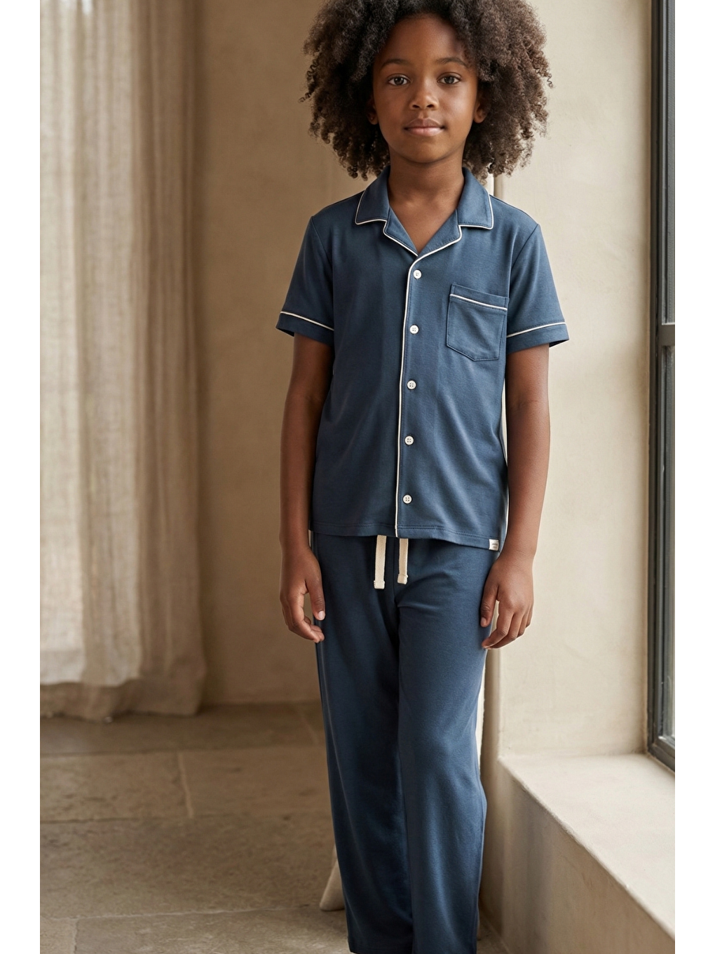 Lacivert Erkek Çocuk Silver Pijama Takımı-1