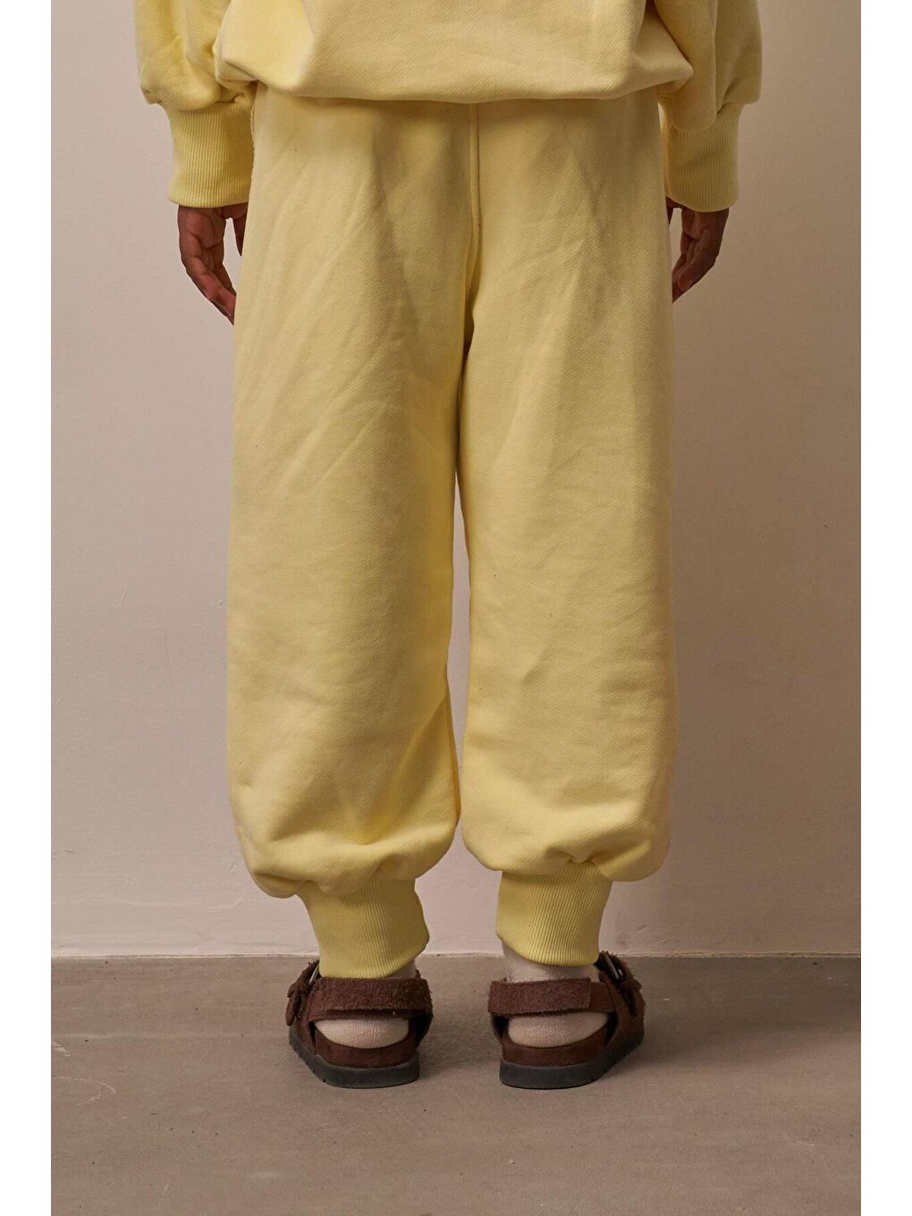 Sarı Relaxed Fit Jogger-3