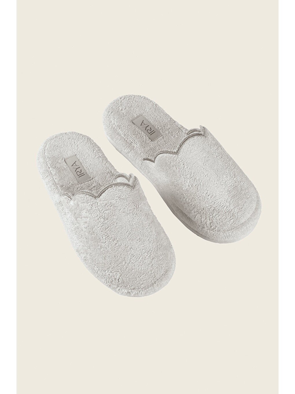 Gri Lindy Bambu Havlu Terlik Cool Gray